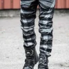 Alister Jeans - Sort/Hvid^Kingz Sale