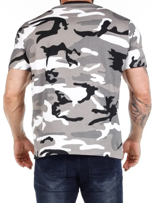 Army T-shirt - Sort/Hvid/Grå^Brandit Discount