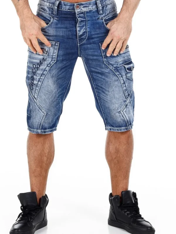 Barillo Shorts - Mørkeblå^Cipo & Baxx Fashion