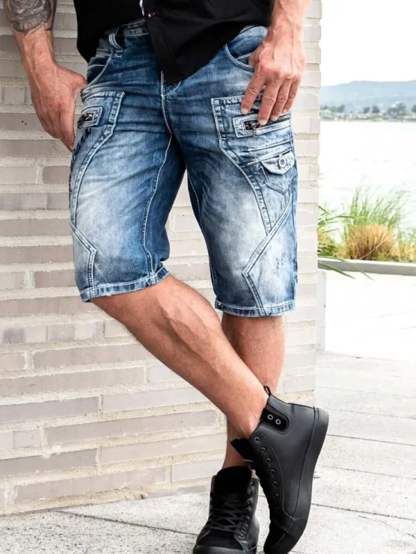 Barillo Shorts - Mørkeblå^Cipo & Baxx Fashion
