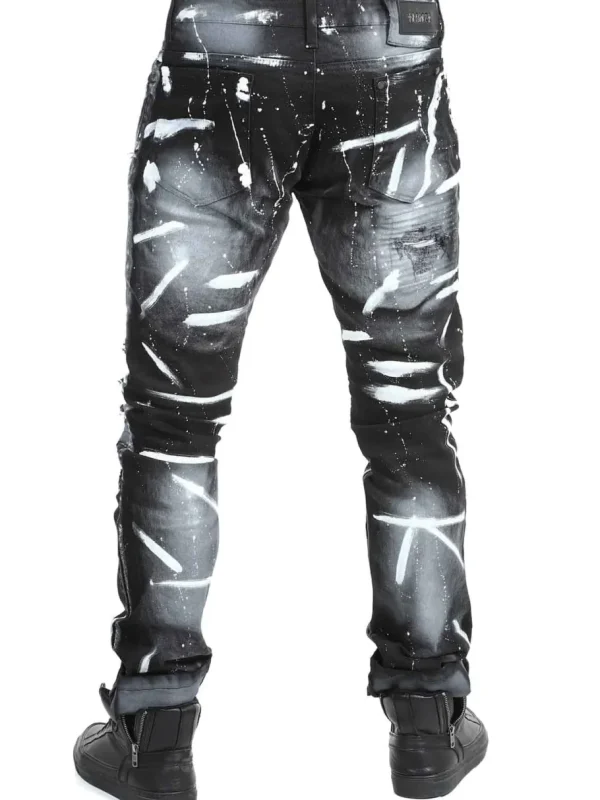 Beneli Jeans - Sort/Hvid^Kingz Outlet