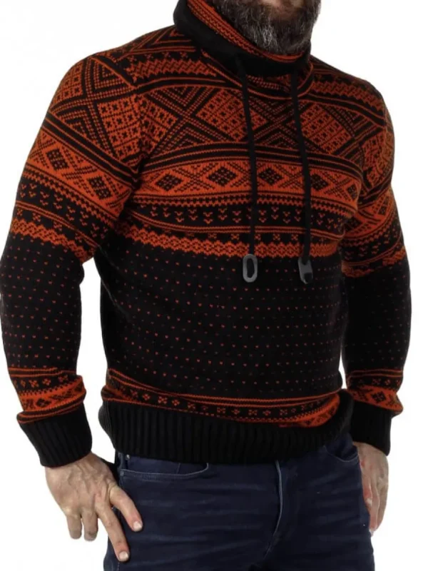 Benelli Strikket Trøje - Sort/Orange^Carisma Sale