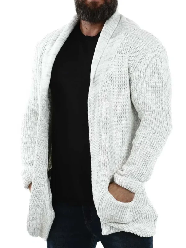 Birch Cardigan - Valkoinen/Harmaa^Carisma Sale
