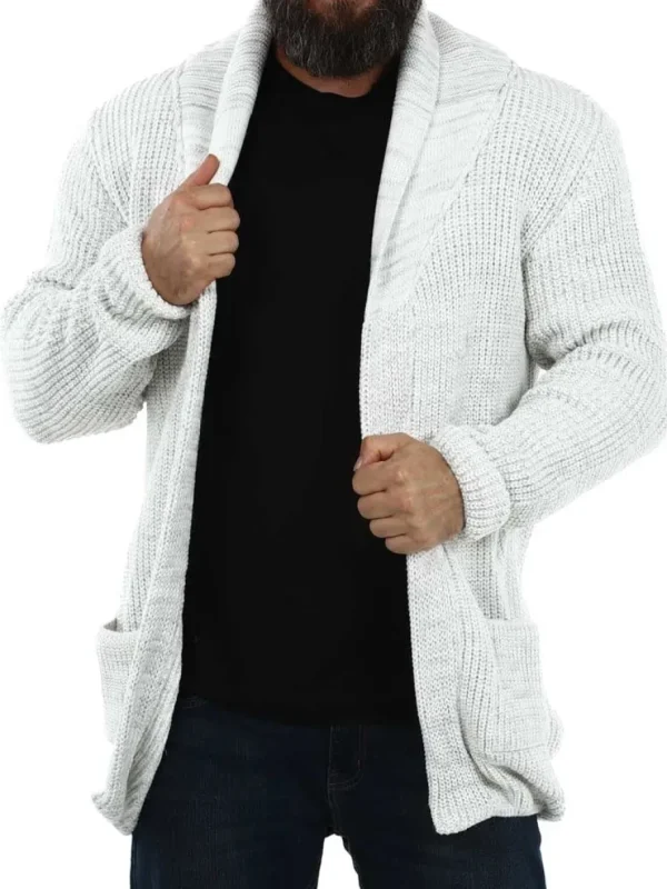 Birch Cardigan - Valkoinen/Harmaa^Carisma Sale