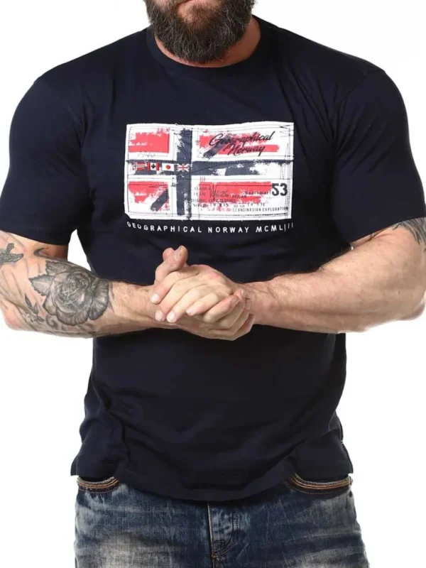 Bizau Geo Norway T-shirt - Mørkeblå^Geographical Norway Hot