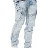 Blizzard Command Cargo Jeans - Lyseblå^Cipo & Baxx Outlet