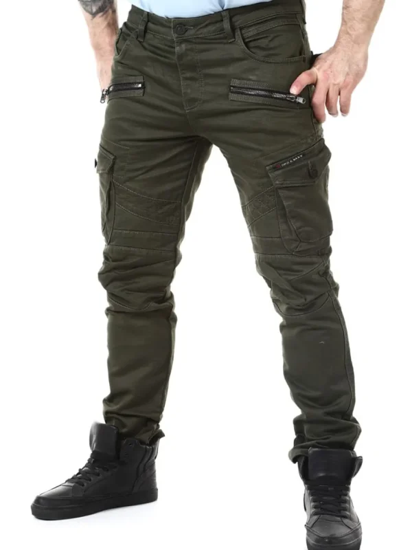 Blizzard Command Cargo Jeans - Khaki^Cipo & Baxx Fashion