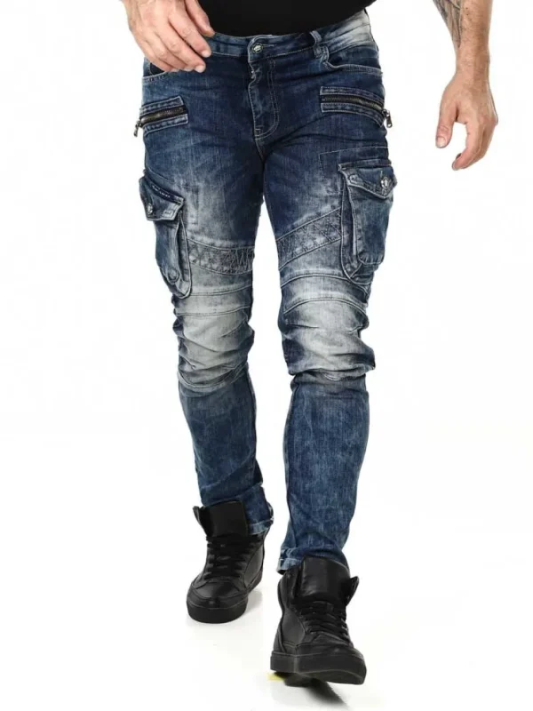 Blizzard Command Cargo Jeans - Washed blue^Cipo & Baxx Online