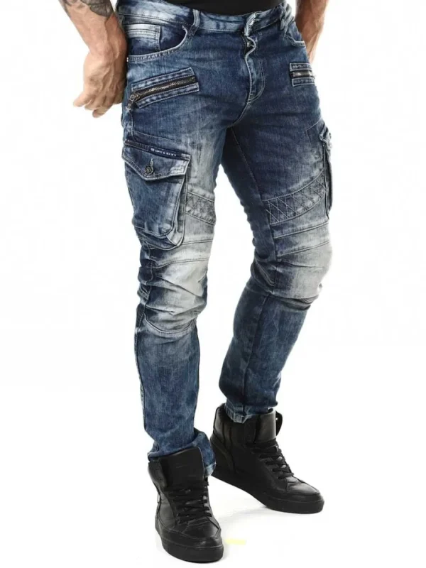 Blizzard Command Cargo Jeans - Washed blue^Cipo & Baxx Online