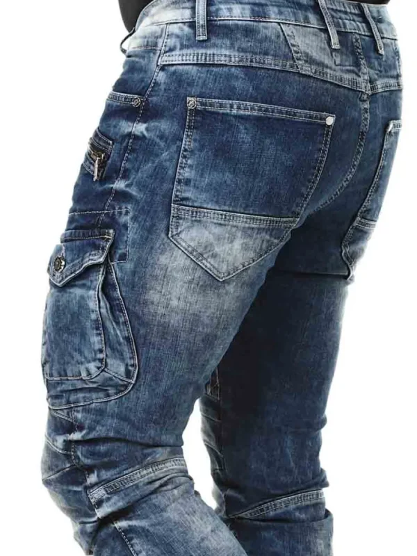 Blizzard Command Cargo Jeans - Washed blue^Cipo & Baxx Online