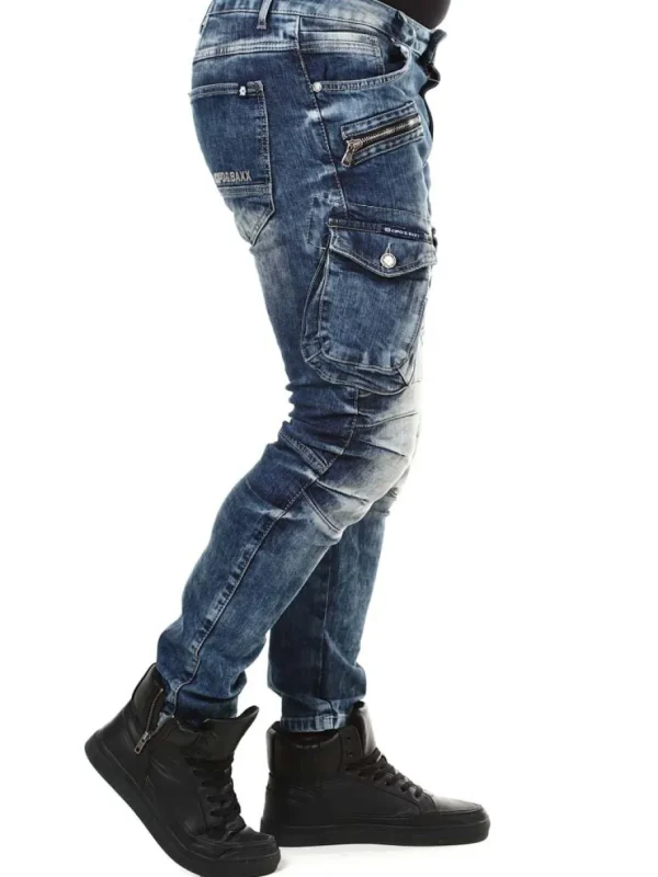 Blizzard Command Cargo Jeans - Washed blue^Cipo & Baxx Online