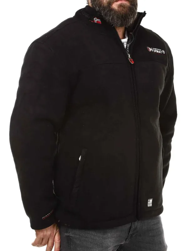 Bolt Geo Norway Fleecejakke - Sort^Geographical Norway New