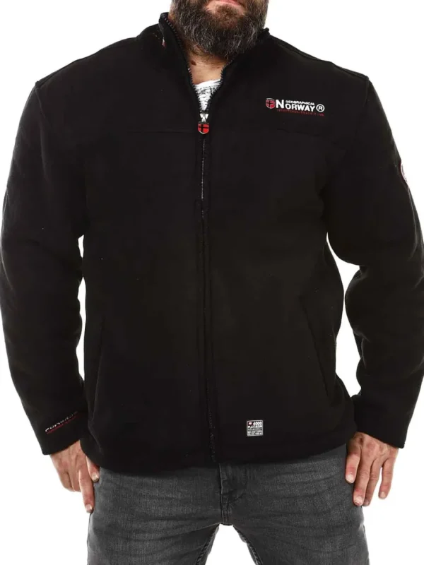Bolt Geo Norway Fleecejakke - Sort^Geographical Norway New