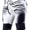Bolted Jeans - Hvid/Sort^Kingz Fashion