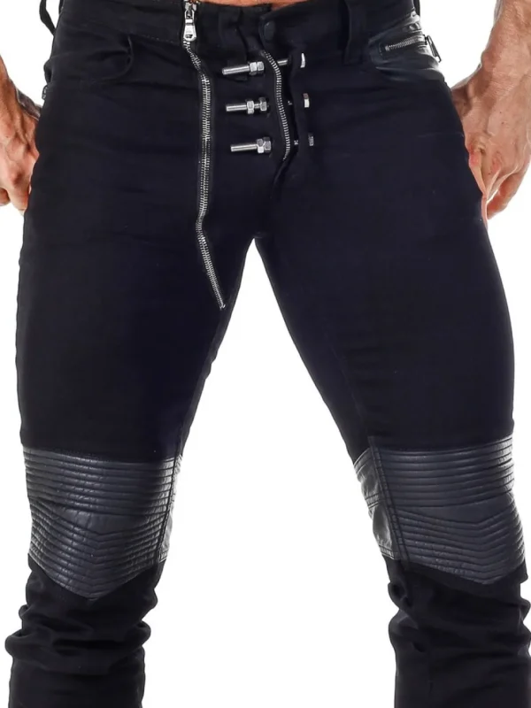 Bolted Jeans - Sort^Kingz Fashion
