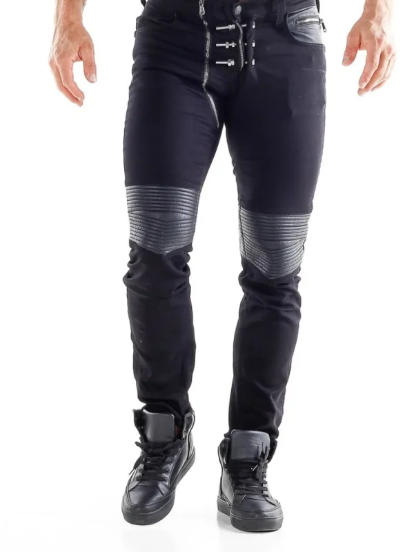 Bolted Jeans - Sort^Kingz Fashion