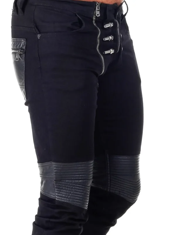 Bolted Jeans - Sort^Kingz Fashion