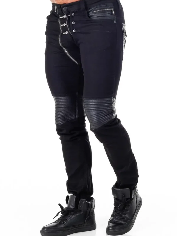 Bolted Jeans - Sort^Kingz Fashion