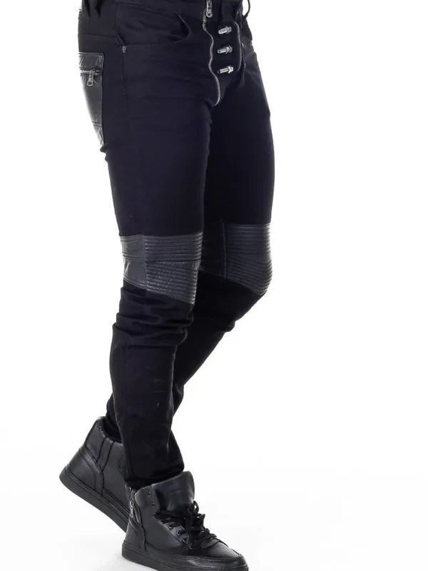 Bolted Jeans - Sort^Kingz Fashion