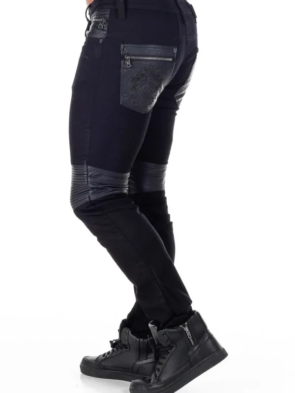 Bolted Jeans - Sort^Kingz Fashion