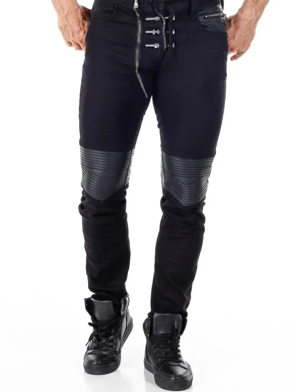 Bolted Jeans - Sort^Kingz Fashion