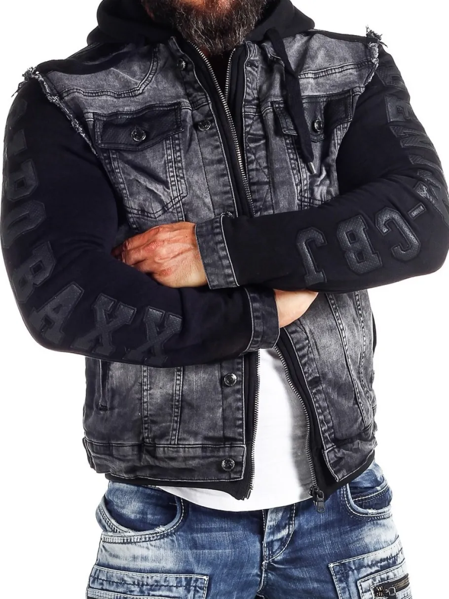 boyd_jeansjakke__sort_5.webp Boyd Jeansjakke - Sort^Cipo & Baxx Clearance