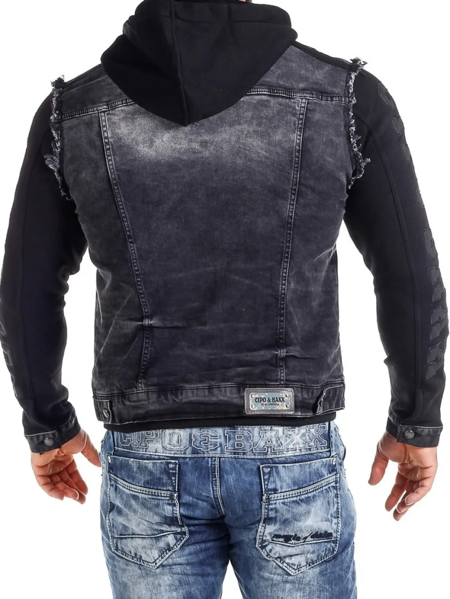 boyd_jeansjakke__sort_9.webp Boyd Jeansjakke - Sort^Cipo & Baxx Clearance