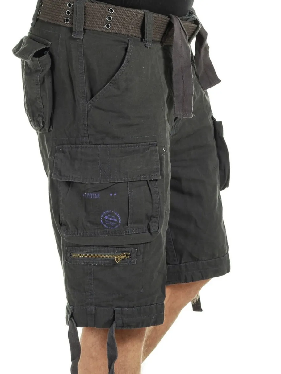 Savage Vintage Shorts - Mørkegrå^Brandit Clearance