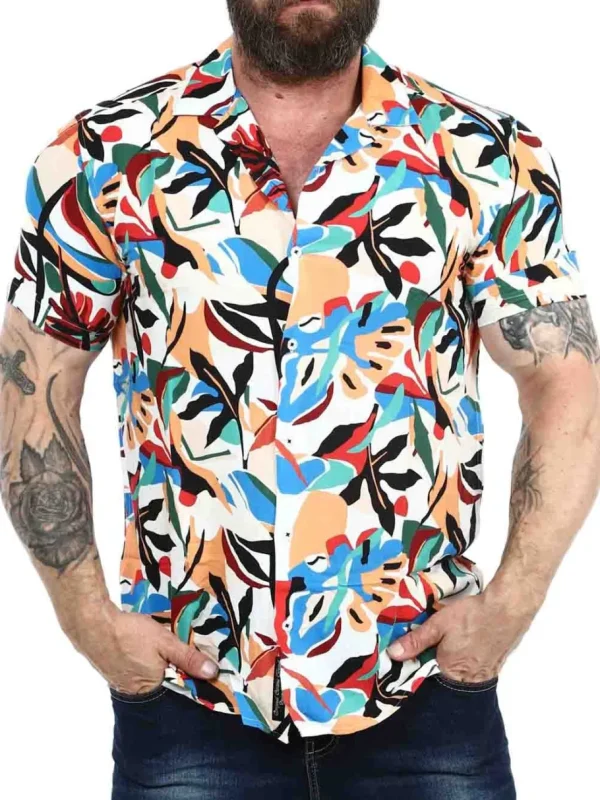 Caso Kortærmet Skjorte - Multi^Carisma Fashion