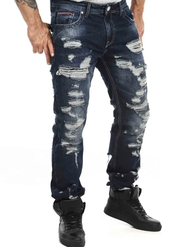 Caspian Jeans - Mørkeblå^Cipo & Baxx Sale