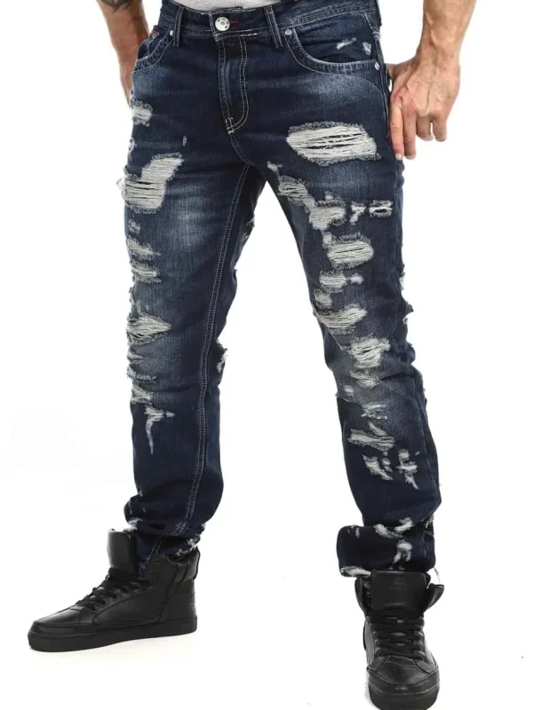 Caspian Jeans - Mørkeblå^Cipo & Baxx Sale