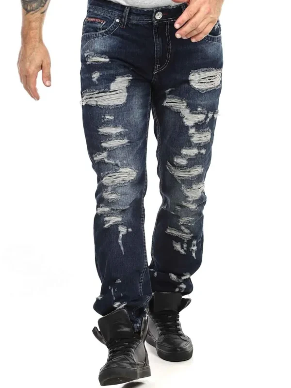 Caspian Jeans - Mørkeblå^Cipo & Baxx Sale