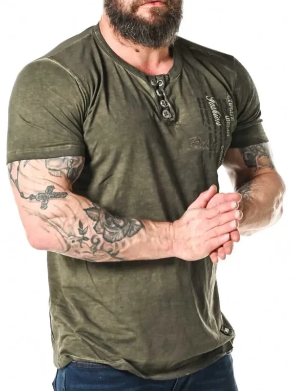 Ceylon T-shirt - Khaki^Rusty Neal Discount