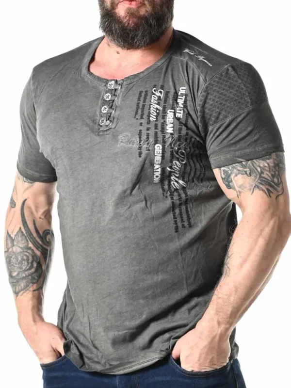 Ceylon T-shirt - Mørkegrå^Rusty Neal New