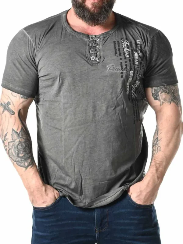 Ceylon T-shirt - Mørkegrå^Rusty Neal New