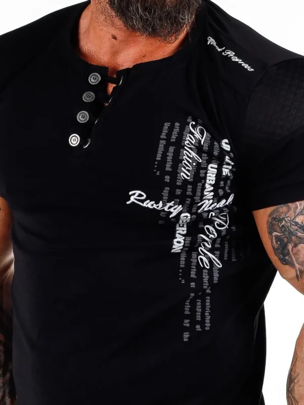 Ceylon T-shirt - Sort^Rusty Neal Fashion