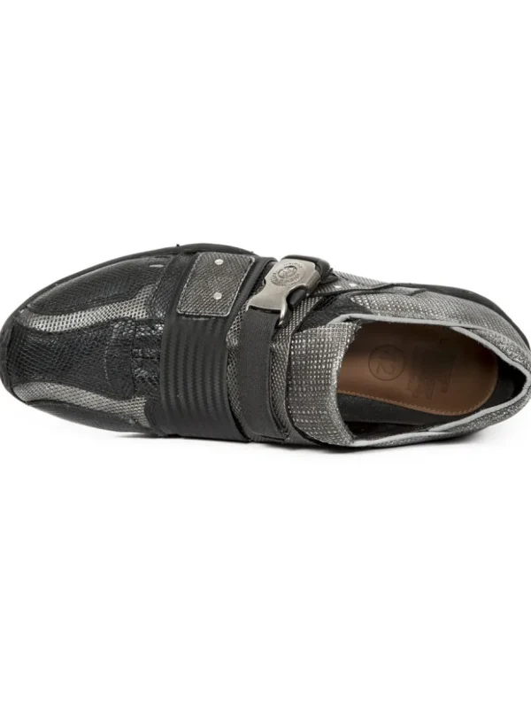 Crook Sko - Sort/Grå^New Rock Discount