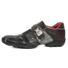 Crook Sko - Sort/Rød^New Rock Sale