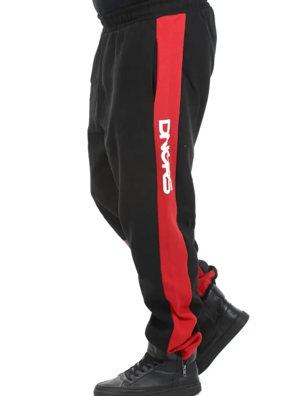 DNGRS Bold Sweatpants - Sort/Rød^Urban Classics Sale