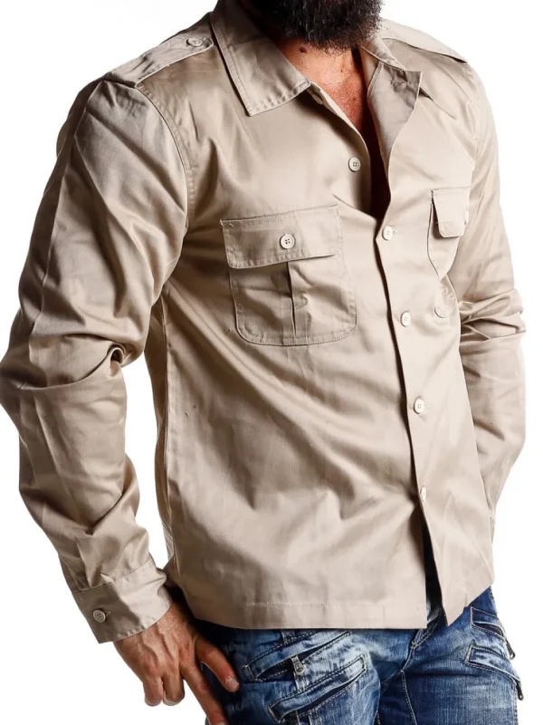 Docks Skjorte - Beige^Brandit New