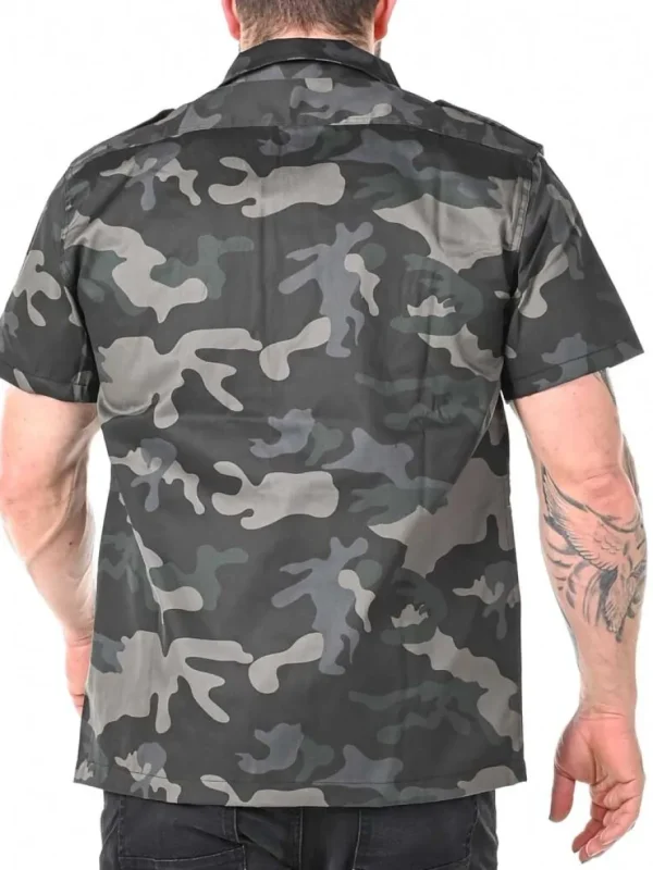 Docs Kortærmet Skjorte - Dark Camo^Brandit Outlet