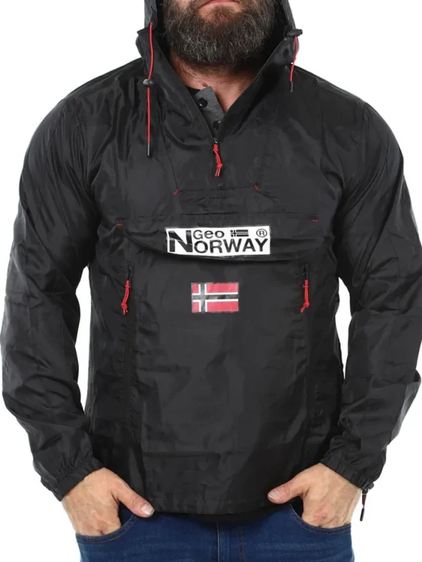 Downcity Geo Norway Vindjakke - Sort^Geographical Norway Clearance