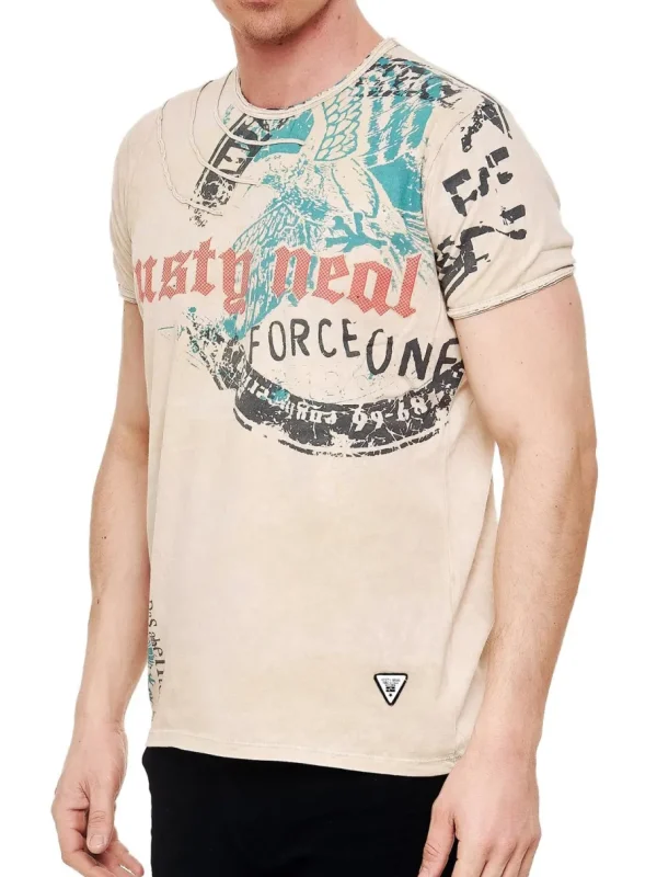 Eagle Force T-shirt - Beige^Rusty Neal Outlet