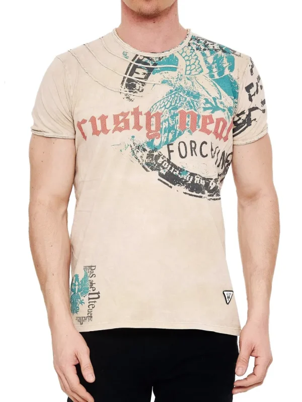 Eagle Force T-shirt - Beige^Rusty Neal Outlet