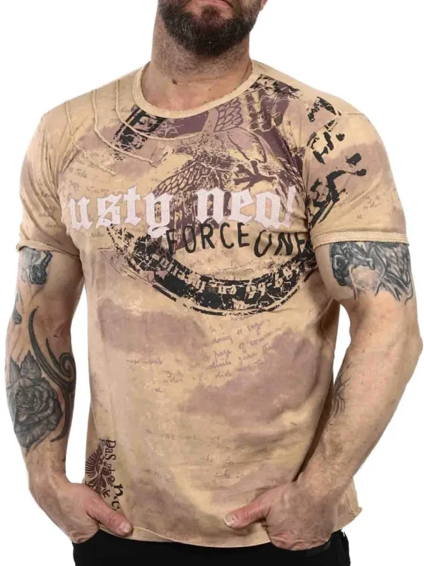 Eagle Force T-shirt - Camel^Rusty Neal Discount