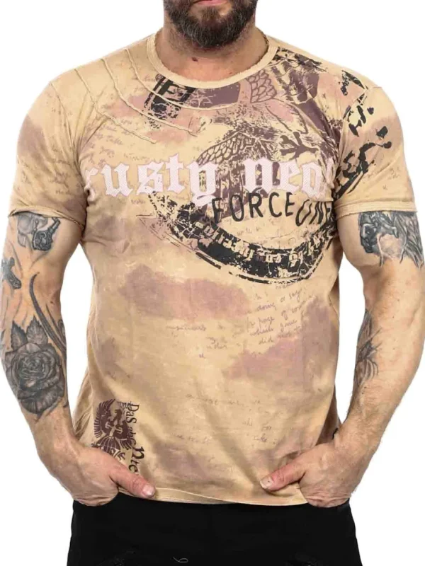 Eagle Force T-shirt - Camel^Rusty Neal Discount