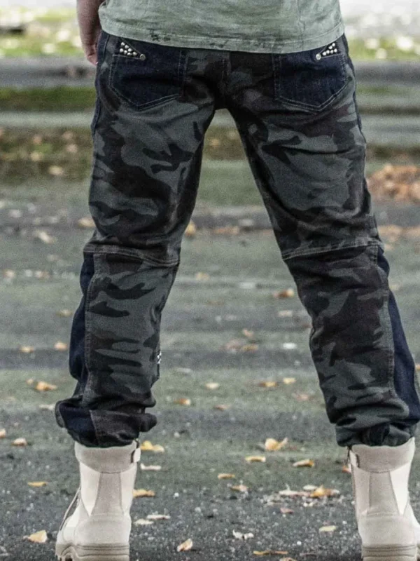 Exine Jeans - Camo/Blå^Kingz Outlet