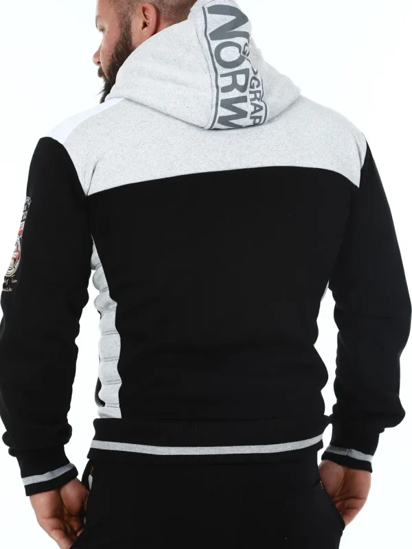 Geday Geo Norway Hoodie - Sort^Geographical Norway Discount