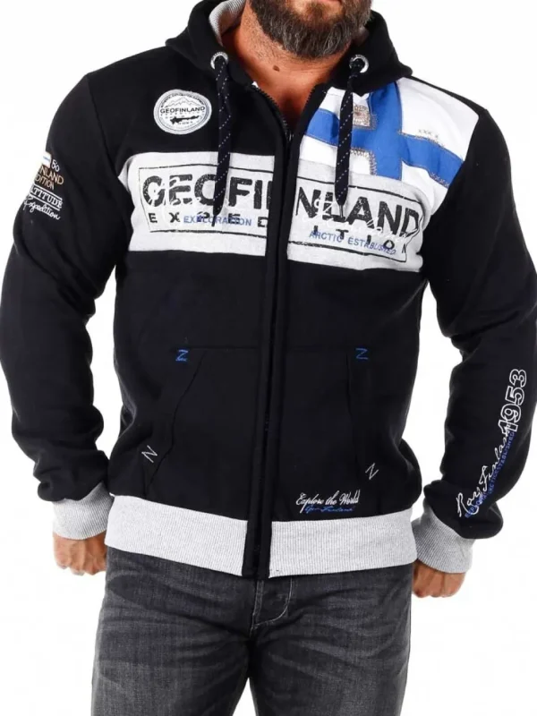 Geo Finland Hoodie - Sort^Geographical Norway New