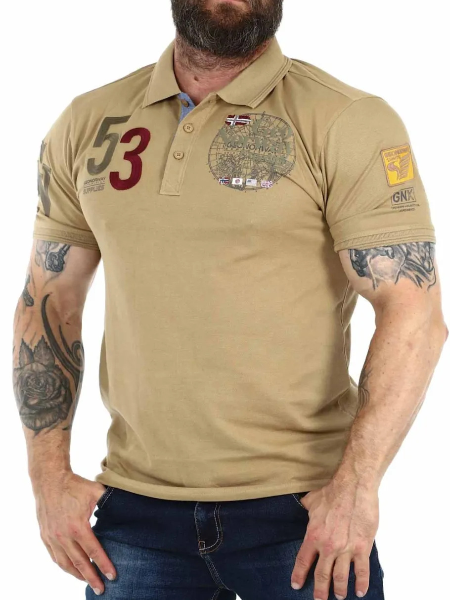 geo_norway__pik__beige_0.webp Geo Norway 53 Pikè - Beige^Geographical Norway New